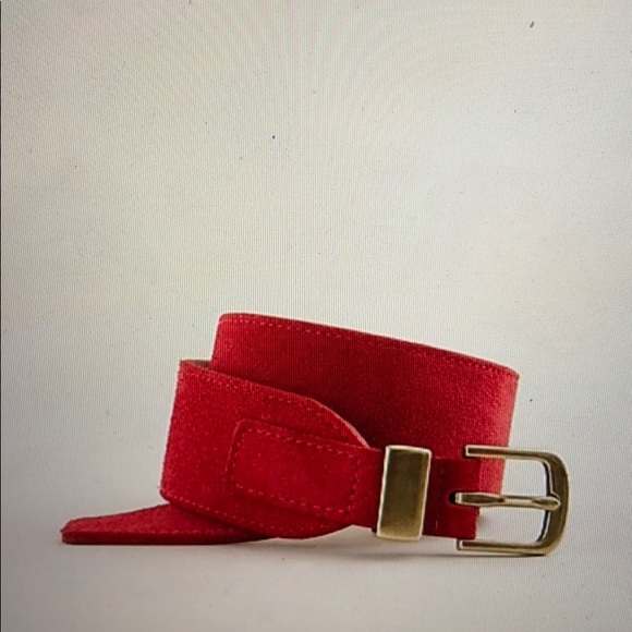 red suede belt